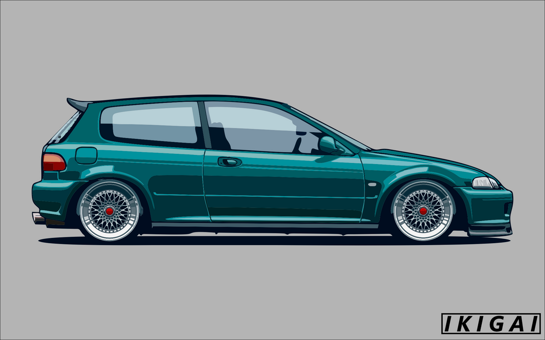 Honda EG Civic Premium Aesthetic Poster