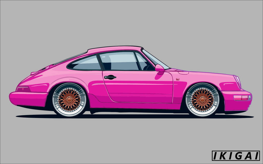 Porsche 911 Premium Aesthetic Poster