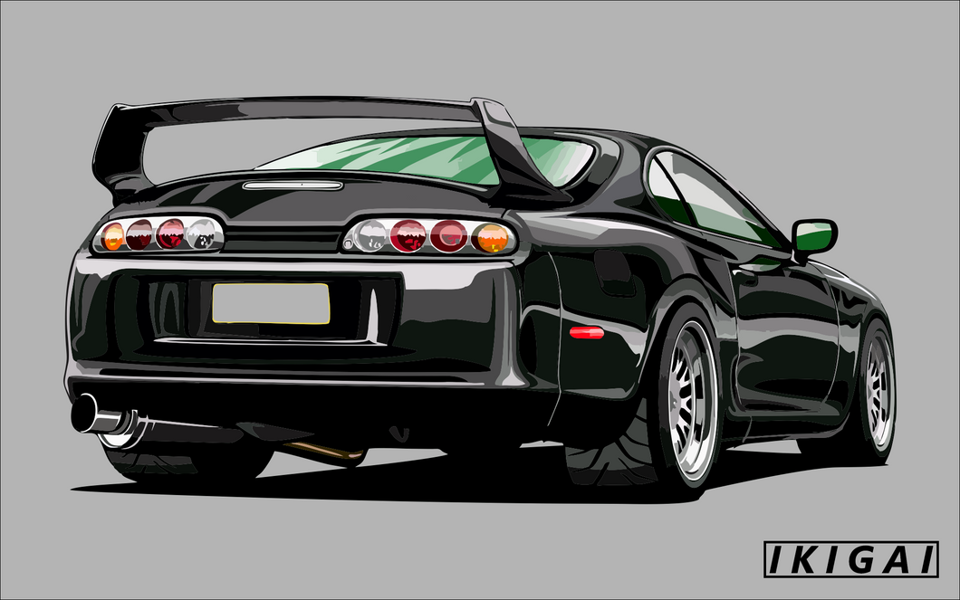 Toyota Mk4 Supra Premium Aesthetic Poster