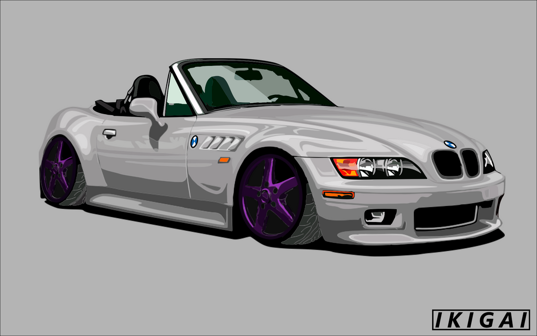 Matts BMW Z3 Premium Aesthetic Poster